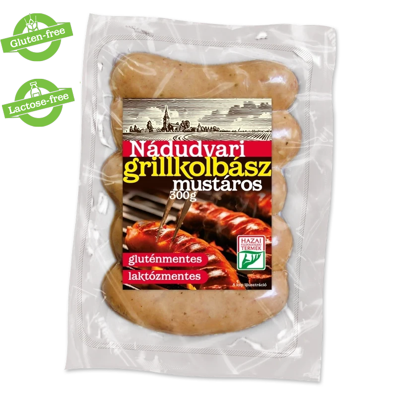 Grill sausage with mustard​